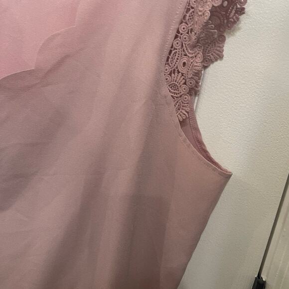 Shein Curve womens mauve pink top Sz 3xl - Picture 2 of 8